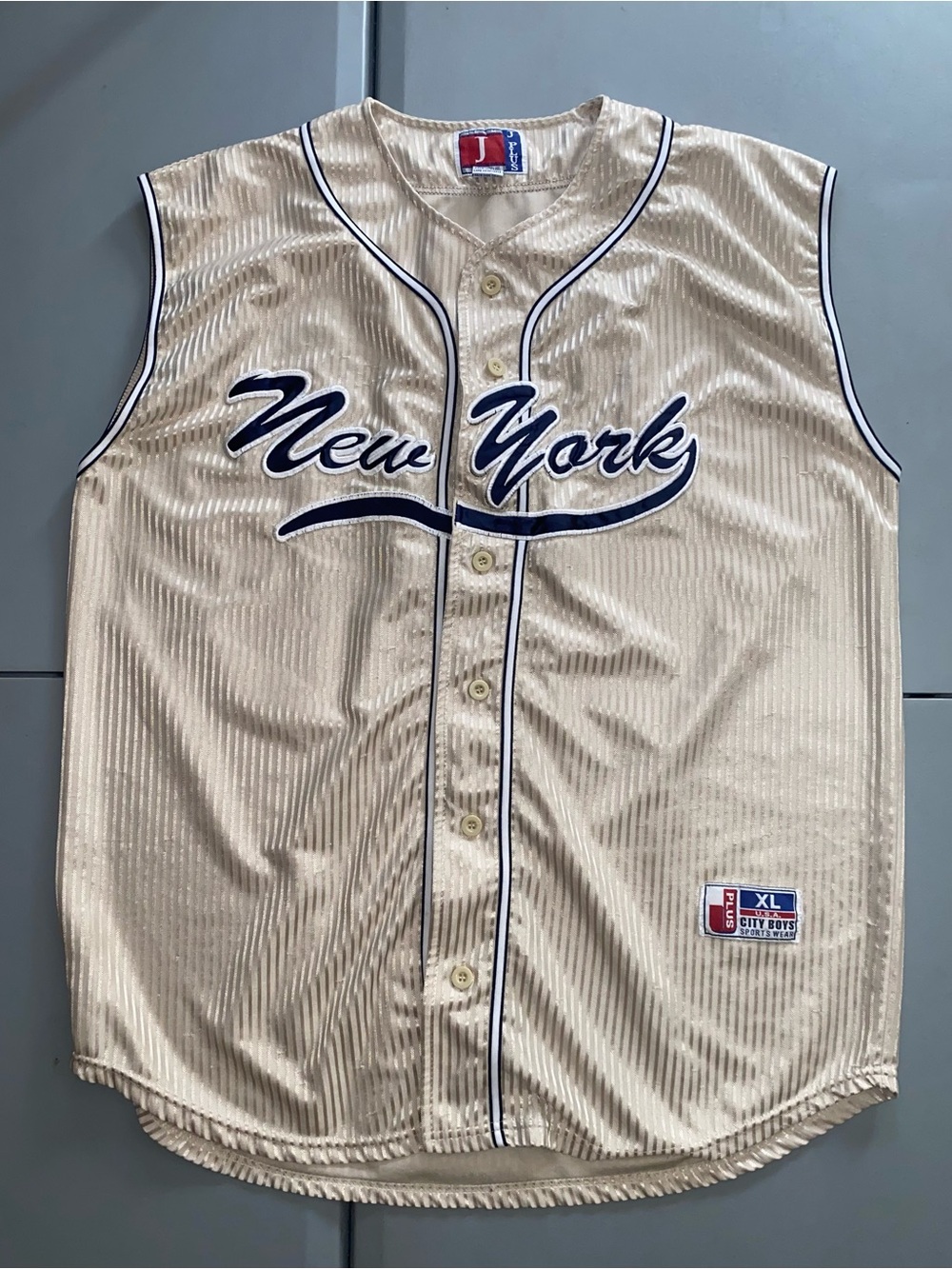 Vintage New York Baseball Sleeveless Jersey